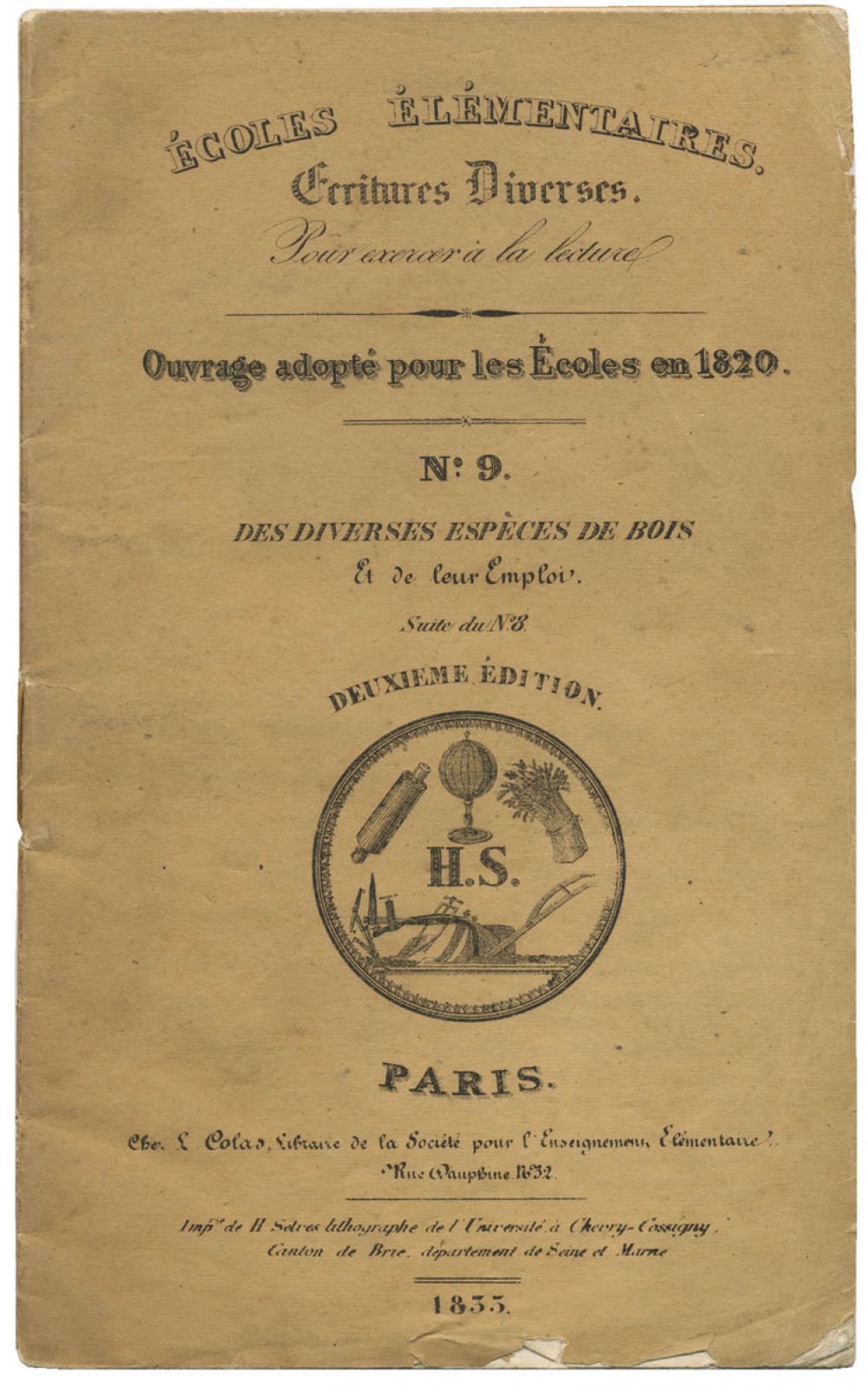 Écritures diverses pour exercer à la lecture n°9: des diverses espèces de bois.