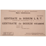Buvard publicitaire. Gentisate de Sodium.