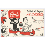 Buvard publicitaire. Pento. Partout et toujours bien coiffé!