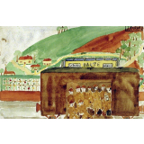 Mobilisation générale en 1939. Soldats dans un train. 