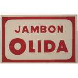 Buvard publicitaire. Jambon Olida.