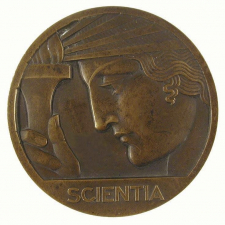 Médaille commémorative de la fondation du Collège de France à l'effigie de G. Budé. 