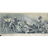 Suplicio de Cuauhtemoc, el ultimo emperator azteca.