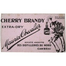 Buvard publicitaire. Cherry Brandy Maurice Chevalier.