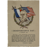 Bon point patriotique - La patrie à l'école - Independance Day