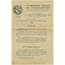 La Renaissance de l'Alsace-Lorraine.