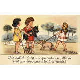 Originalité : C'est une prétentieuse, elle ne veut pas faire comme tout le monde !