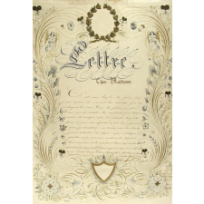 Modèle d'écriture. Lettre.