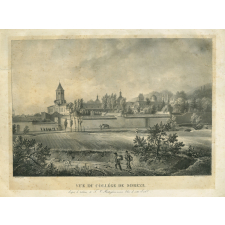 Vue du Collége de Sorèze. D'après le tableau de T. C. Battaglini, ancien élève de cette Ecole.