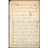 Cahier de musique. 