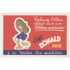 Buvard publicitaire. Café Donald Duck.