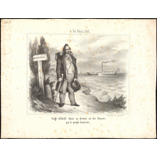 Le 24 Février 1848. Congé définitif donné au dernier roi des Français, par le peuple souverain.