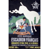 Fête hippique. Escadron Français.
