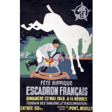 Fête hippique. Escadron Français.