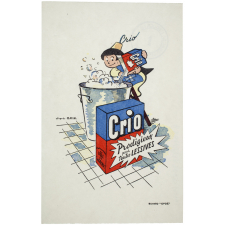 Buvard publicitaire. Crio. Prodigieux pour toutes lessives.