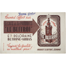 Buvard publicitaire. Café et produits Le Beffroi. 