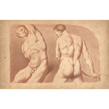 Modèle de dessin, étude de nu.
