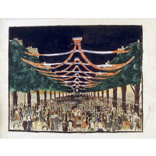 Champs-Elysées pavoisés le 11 novembre 1938. 