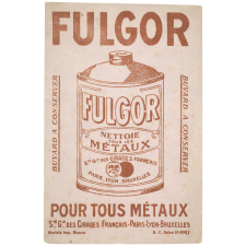 Buvard publicitaire. Fulgor. 