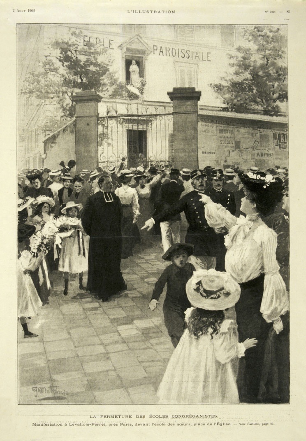 La fermeture des écoles congréganistes.