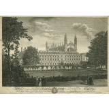 A View of the West front of Clare Hall, King's College Chapel & c., in the University of Cambridge.