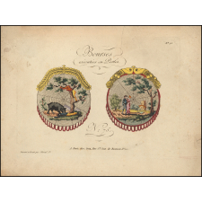 Modèle de broderie. Bourses exécutées en Perles.