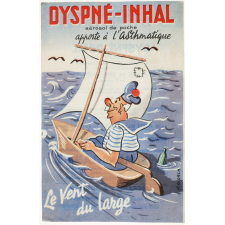 Buvard publicitaire. Dyspné-Inhal. Aérosol de poche.