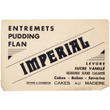 Buvard publicitaire. Impérial. Entremets Pudding Flan. 