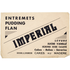 Buvard publicitaire. Impérial. Entremets Pudding Flan.