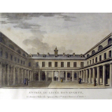Entrée du Lycée Bonaparte, Ci-devant Cloître des Capucins, Rue Ste. Croix Chaussée d'Antin.