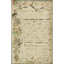 Calligraphie néerlandaise. 