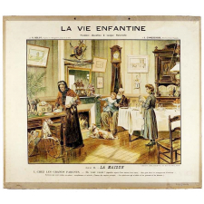 Tableau mural. La vie enfantine. Série II, La maison. 3, Chez les grands parents
