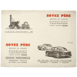 Buvard publicitaire. Soyez Père. La Rockett de Stephenson.