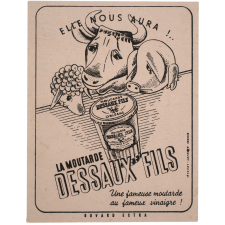 Buvard publicitaire. Moutarde Dessaux Fils.