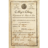 Ex-praemio . Collège de Cluny, département de Saône-et-Loire.
