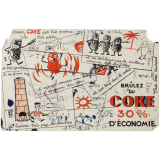Buvard publicitaire. Brûlez du coke, 30% d'économie.