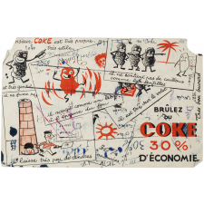 Buvard publicitaire. Brûlez du coke, 30% d'économie.