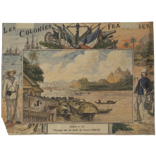 Paysage sur les bords du Fleuve rouge - Les colonies françaises n°31.