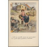 Ligue nationale contre le taudis. Pochette de cartes postales. 