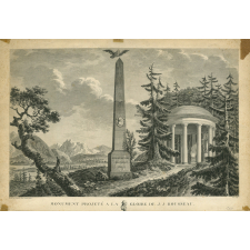 Monument projeté à la gloire de J.-J. Rousseau.
