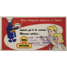 Buvard publicitaire. Maman utilise Shell Butagaz.