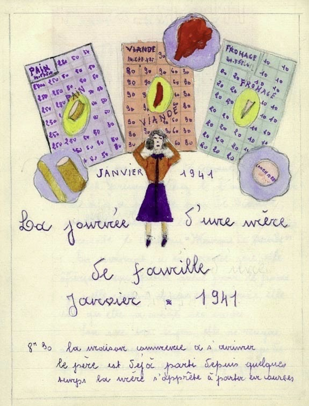 La Journée d'une mère de famille : Janvier 1941
