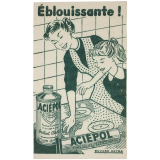 Buvard publicitaire. Aciépol brillant abrasif.
