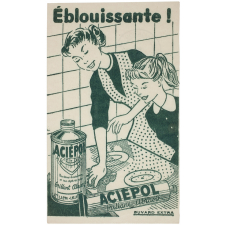 Buvard publicitaire. Aciépol brillant abrasif.