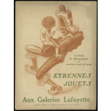 Aux Galeries Lafayette. Étrennes, jouets.
