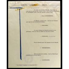Liberté… liberté… chérie.