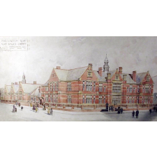 Marlborough Road. Board School. Cardiff.
