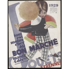 Tout est moins cher au Bon Marché. Jouets, étrennes 1929.