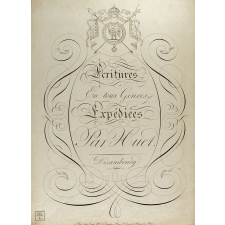 Modèle d'écriture. Ecritures en tous genres expédiées. 