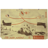 Buvard publicitaire. Elle passe partout… la Botte Baudou.